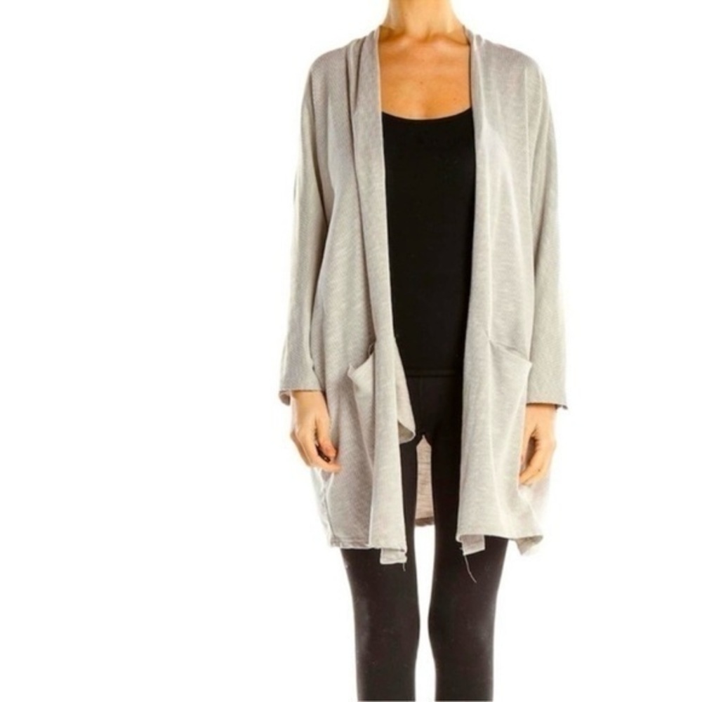 DONNI X ANTHROPOLOGIE Ribbed Textural Duster Shrug Topper One Size